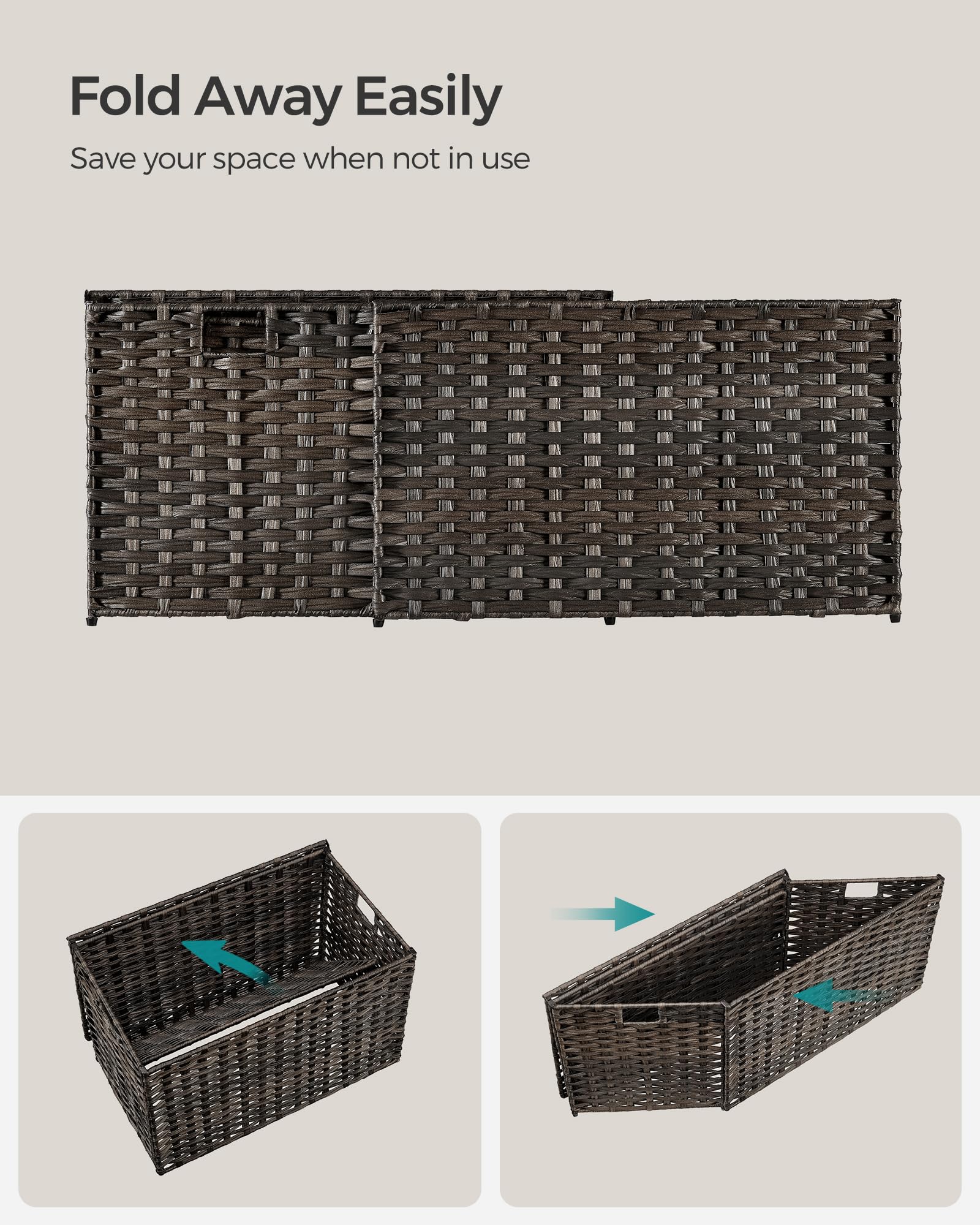 SONGMICS liner removal to facilitate quick maintenance and cleaning.