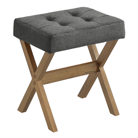 SONGMICS makeup stool under vanity offers space-saving seating.