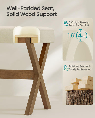 SONGMICS versatile stool as footrest or extra seat