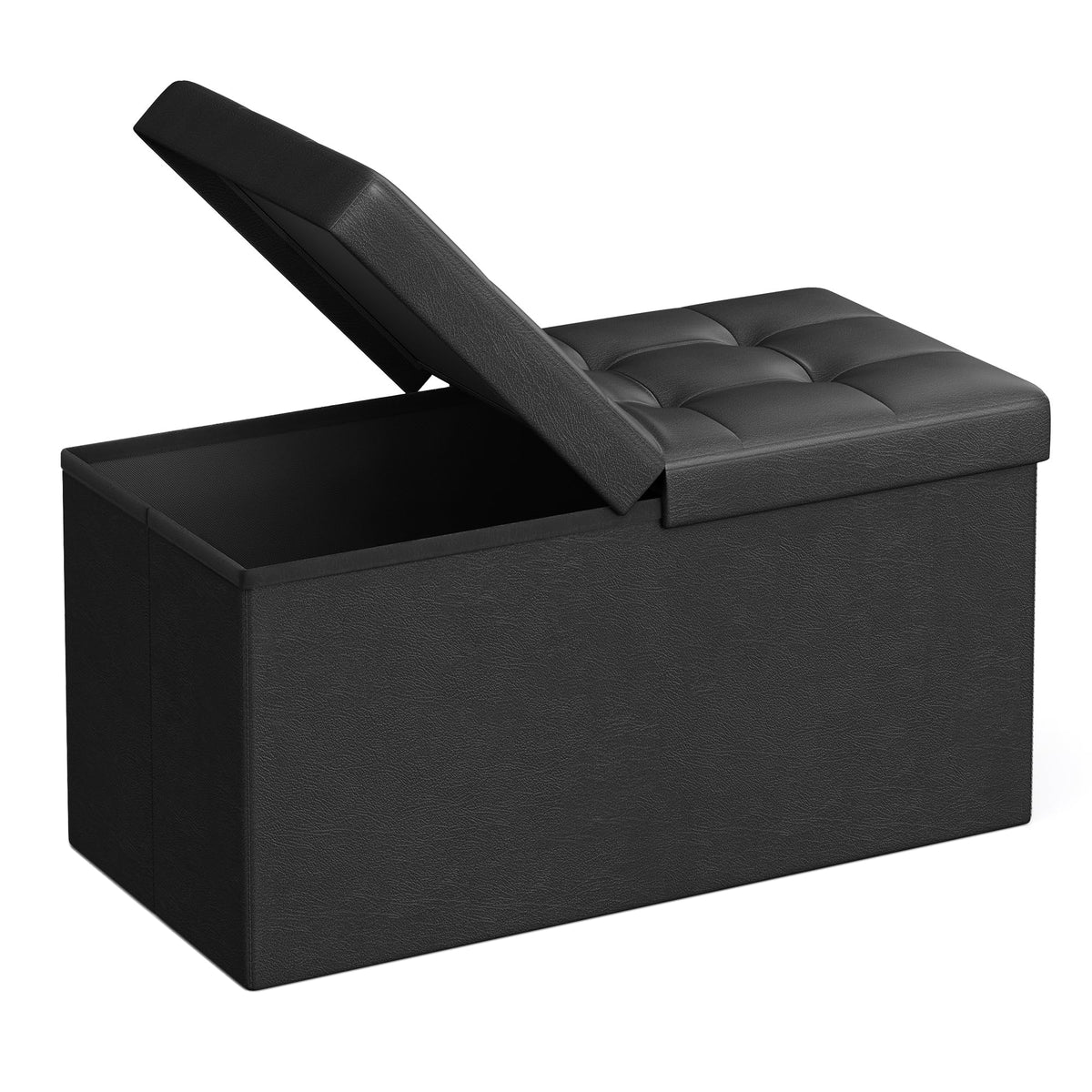 SONGMICS Mazie 30in ottoman closed top offers sturdy seating with hidden storage