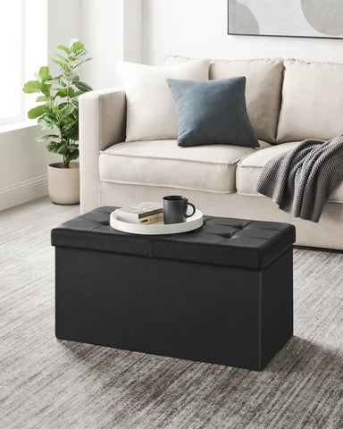 SONGMICS Mazie lid open shows 89 L storage space