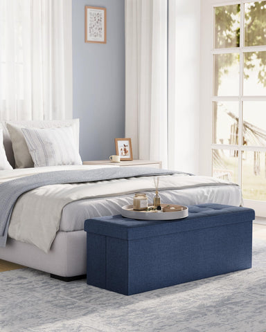 SongMics Mazie ample-storage divider keeps blankets and books organized