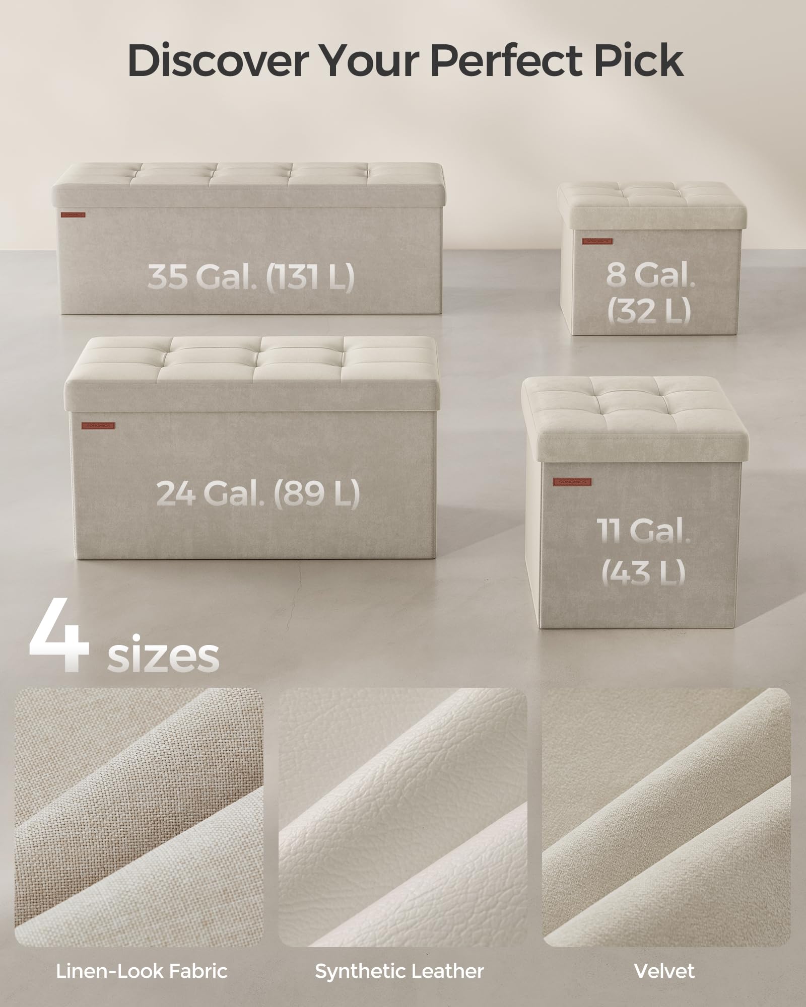 SONGMICS Mazie can function as a coffee table in living spaces.