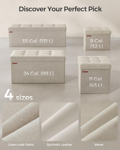 SONGMICS Mazie can function as a coffee table in living spaces.
