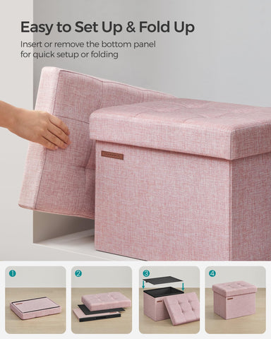 Songmics MAZIE doubles as a small coffee table for magazines and trays