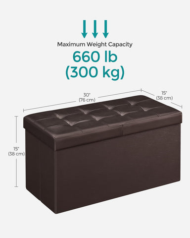 SONGMICS MAZIE easy-clean synthetic leather surface simplifies maintenance
