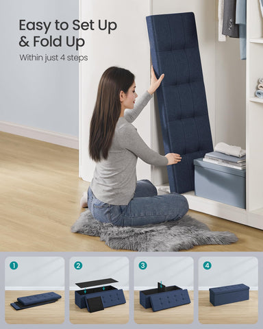 SongMics Mazie end-of-bed bench fits entryways and bedrooms with hidden storage