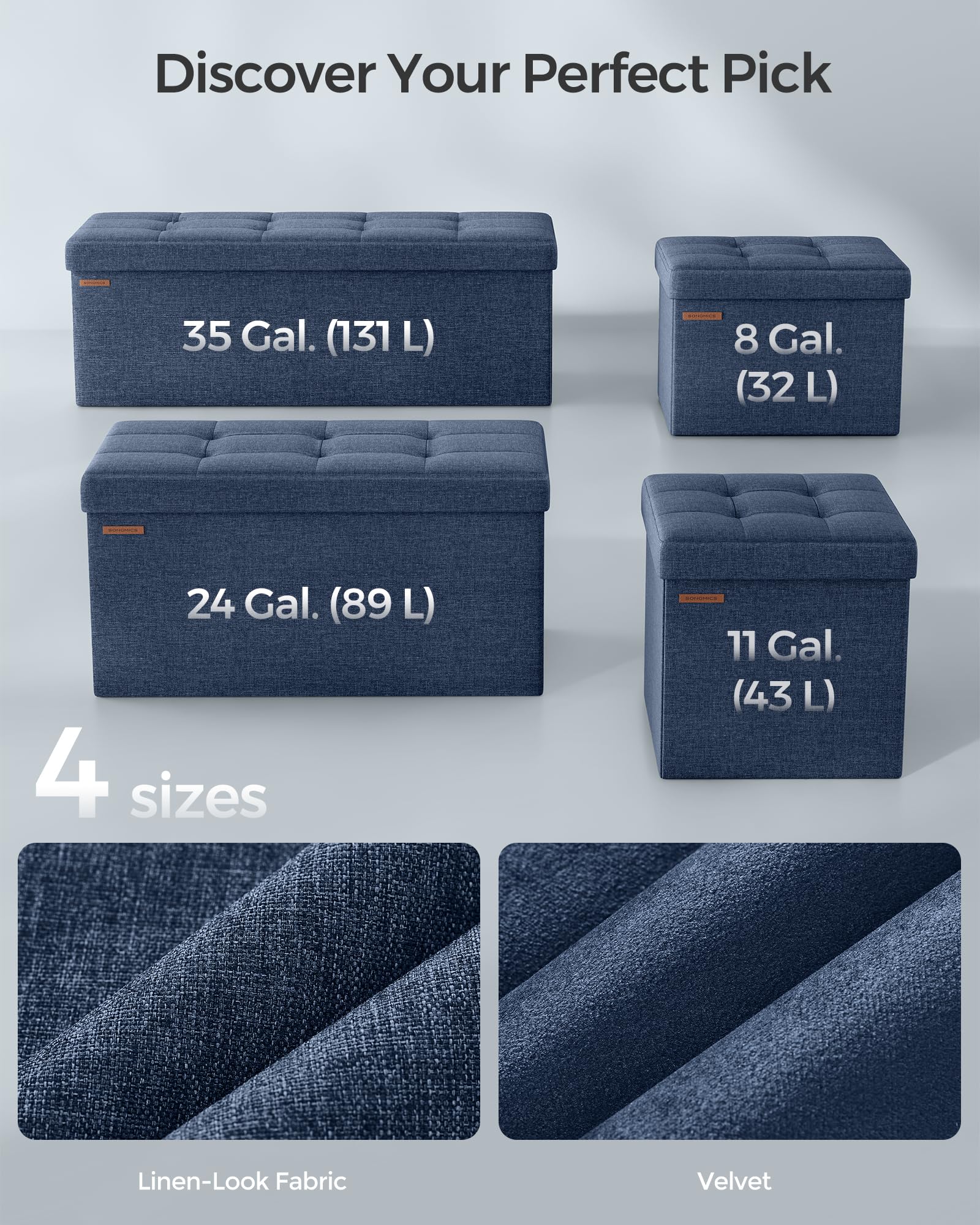 Songmics Mazie end-of-bed placement complements bedroom decor