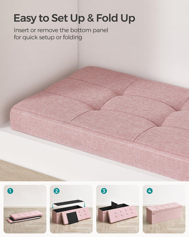 SongMics Mazie end-of-bed storage bench suitable for living room or entryway