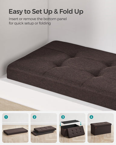 SONGMICS Mazie end-of-bed bench suitable for living room or entryway