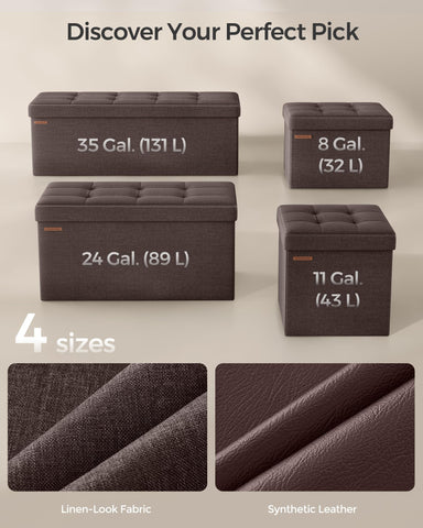 Foldable design of SONGMICS Mazie for easy under-bed storage