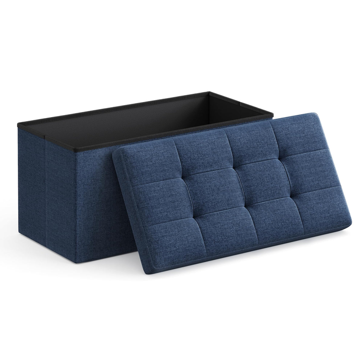 Songmics Mazie folding ottoman under-bed storage for quick clutter control