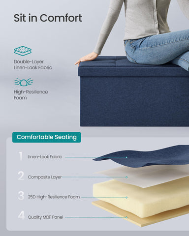SongMics Mazie versatile footstool and coffee table use in living areas