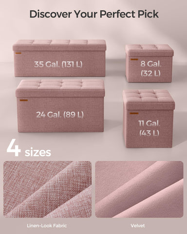 Songmics Mazie jelly pink fabric close-up, showing tufted texture and soft touch.