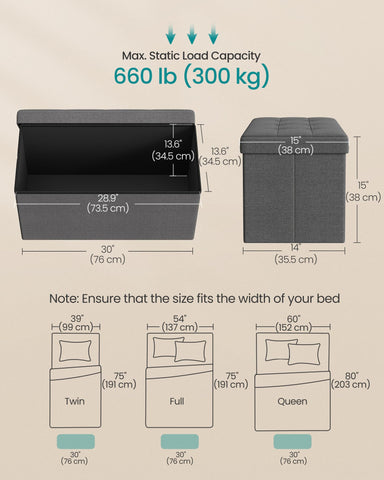 SONGMICS MAZIE lid with metal corner guards boosts durability