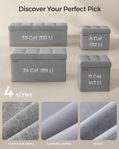 SONGMICS MAZIE light gray fabric complements bedroom decor.