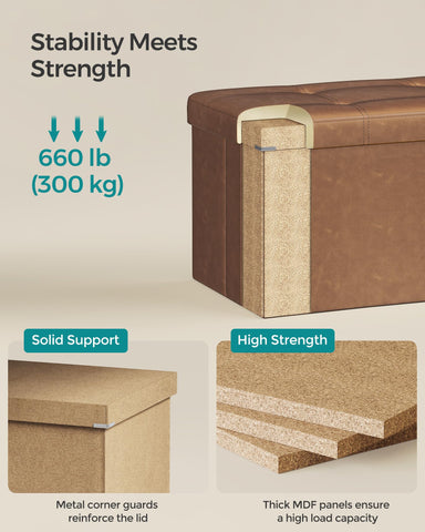 SONGMICS Mazie features sturdy metal guards for lasting durability.