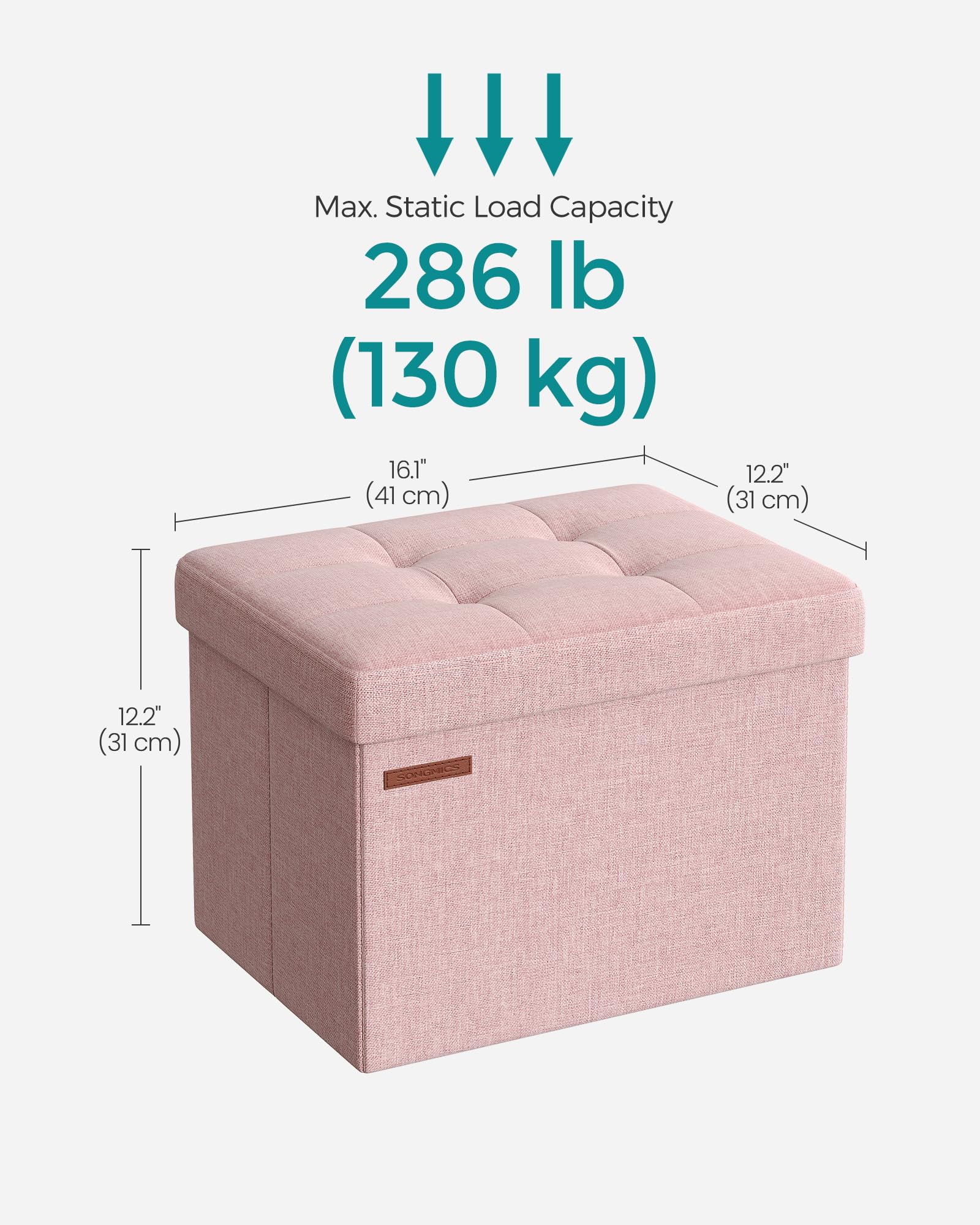 Songmics MAZIE compact under-bed storage folds away when not in use