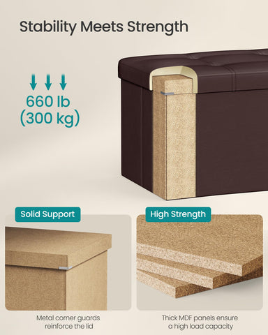 Songmics Mazie padded-seat foam provides comfortable, deformation-resistant seating