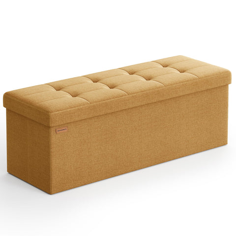 SONGMICS Mazie storage ottoman 43-inch with open lid for quick access