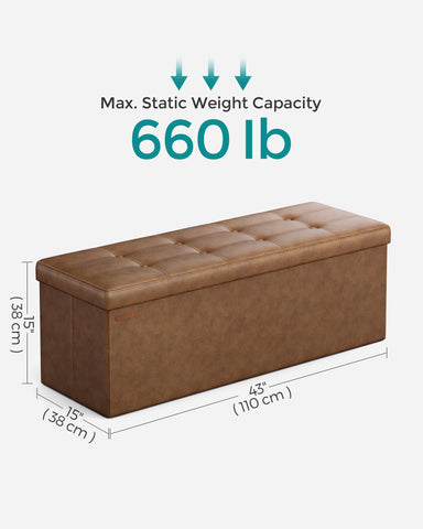 SONGMICS Mazie folded under bed storage option saving space.