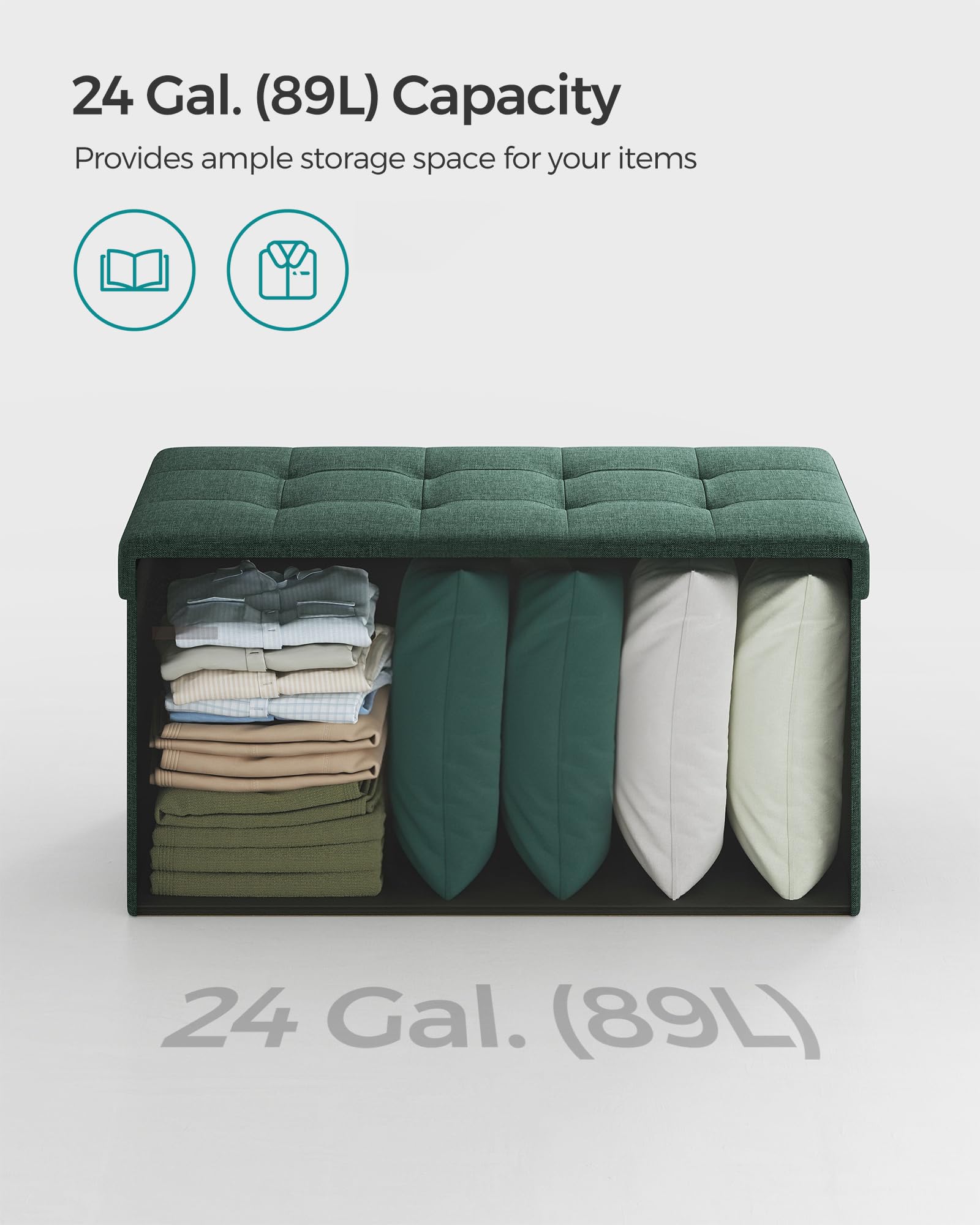 SONGMICS Mazie under-bed storage demonstrating space saving use