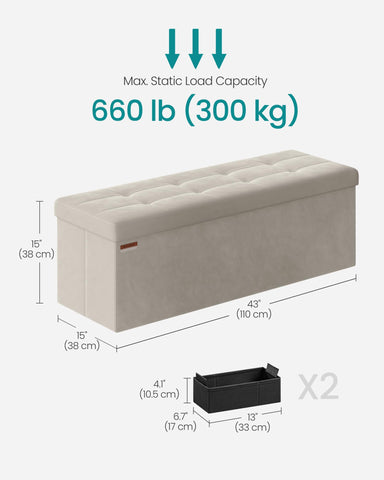 SONGMICS Mazie velvet tufted surface adds elegant comfort.