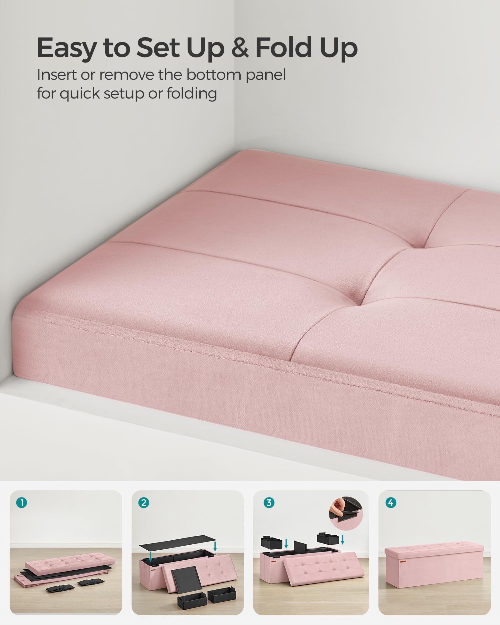 SONGMICS Mazie versatile surface can function as a coffee table.