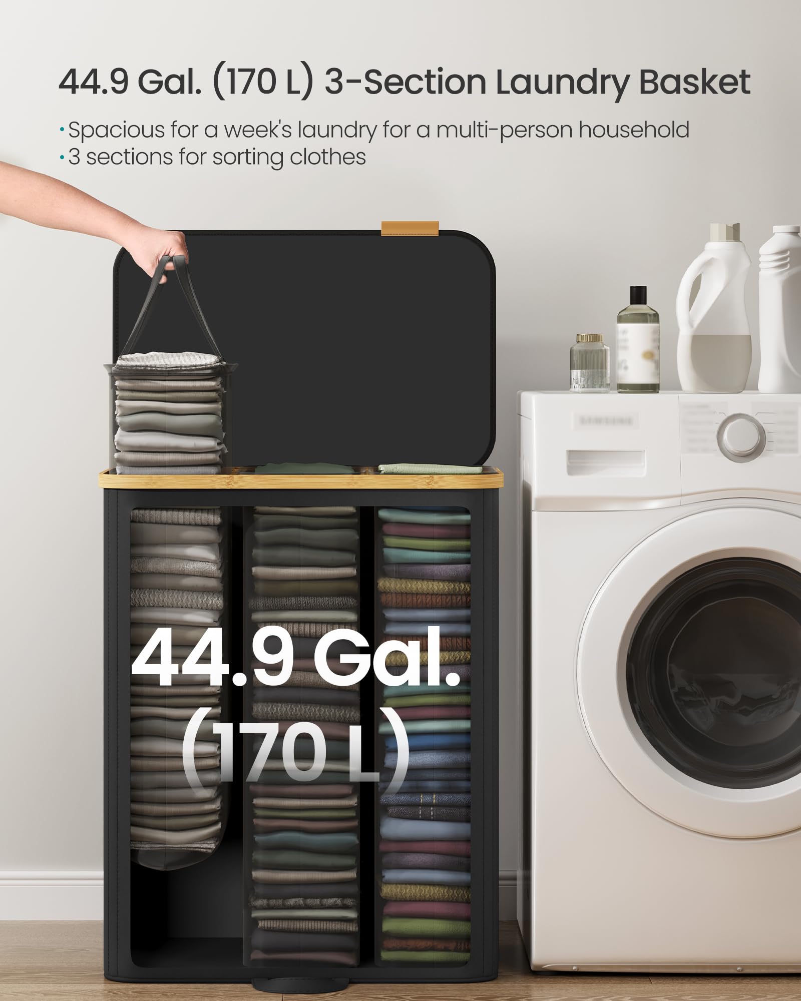 SongMics minimalist bamboo-frame design fits any room.