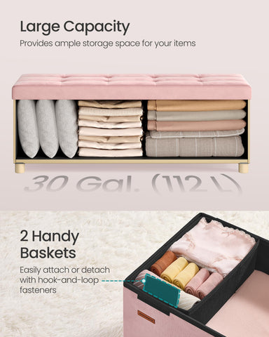SONGMICS multi-use footrest and coffee table for rooms of all sizes