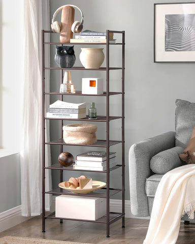 SONGMICS Narrow Shoe Rack anti-tip kit improves safety.