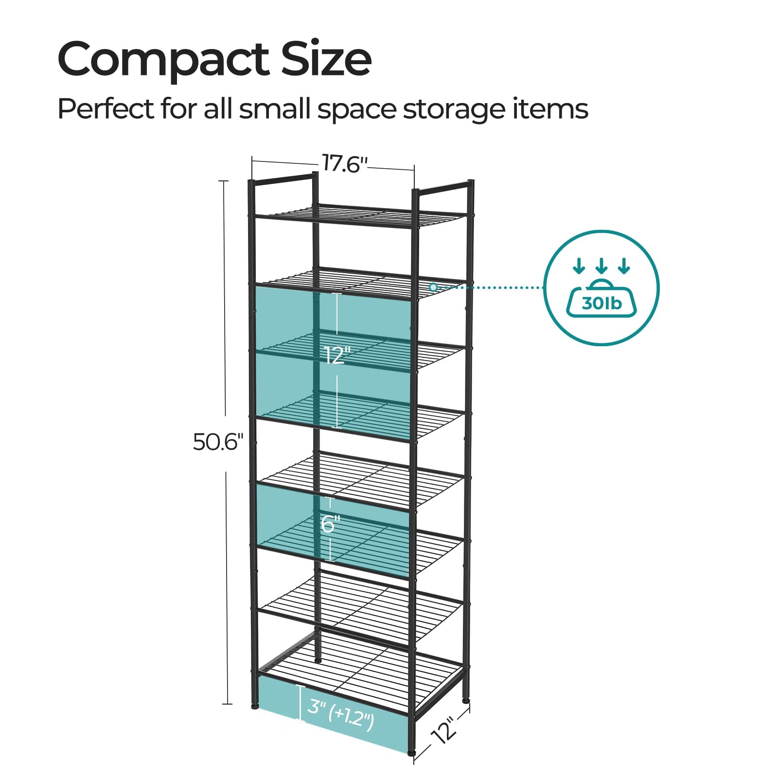 SONGMICS Narrow Shoe Rack bronze finish blends with décor and resists wear.