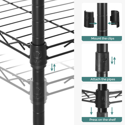 SONGMICS no-tools assembly for quick setup
