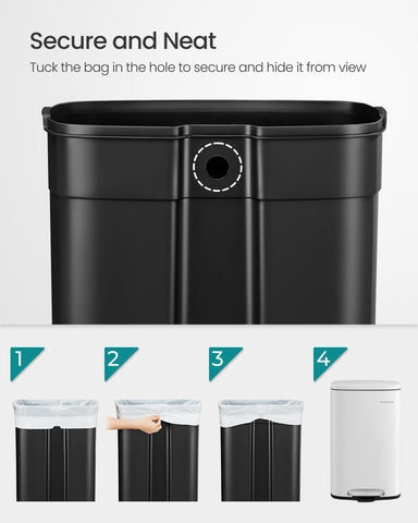 Songmics lid opens with one hand and stays open for loading