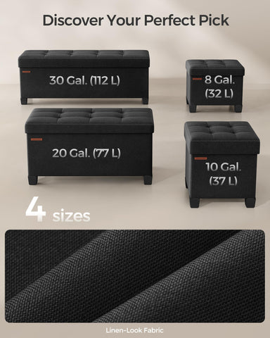 Songmics ottoman is multipurpose as footrest or coffee table for daily use.