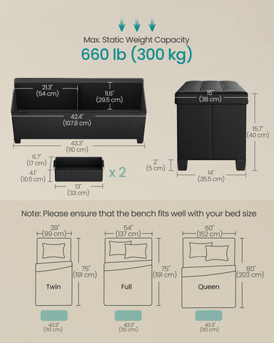 SongMICS ink black ottoman leg detail highlights sturdy frame and floor protection.