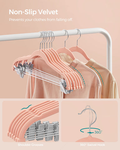 Songmics PVC-end clips prevent fabric impressions and clip marks during use