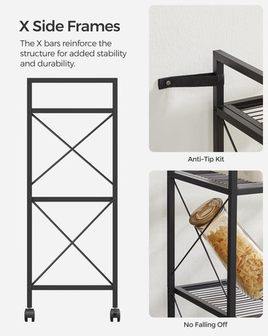 Songmics rack in entryway demonstrating smooth mobility with optional casters.