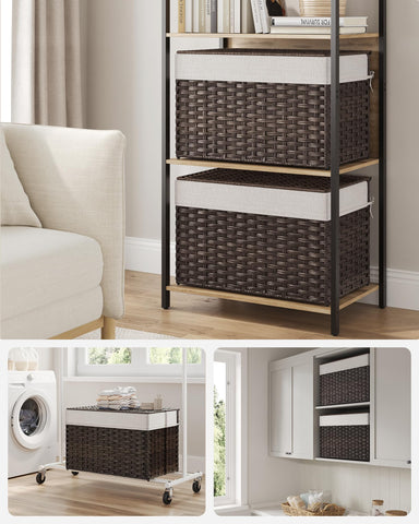 SONGMICS removable liner in a blanket-bin, washable and easy to clean.
