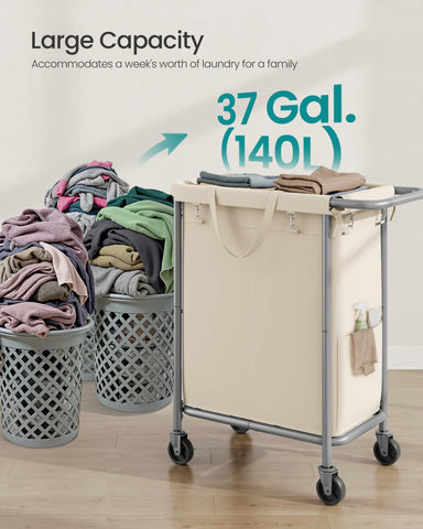 Removable liner with handles for quick transport
