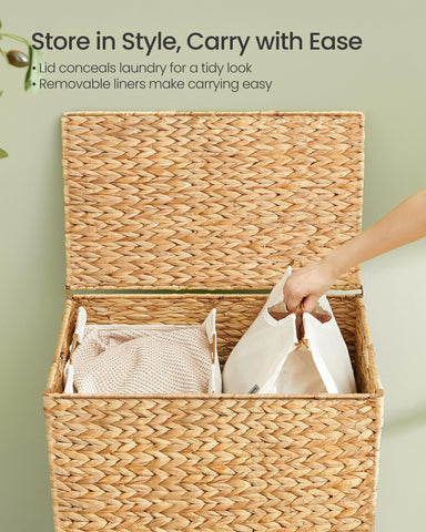 Songmics removable, washable liner simplifies laundry day