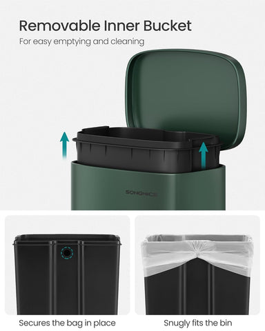 Songmics retro green finish adds style to any kitchen.