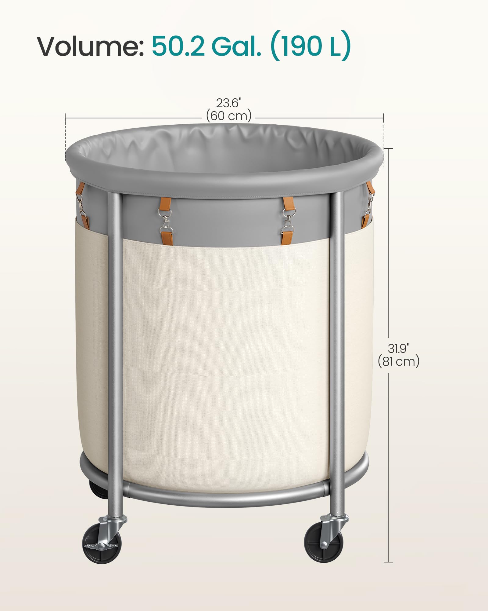 SONGMICS rust-resistant, powder-coated frame designed for long-term durability.