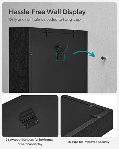 SONGMICS black shadow box as a thoughtful gift idea for occasions.