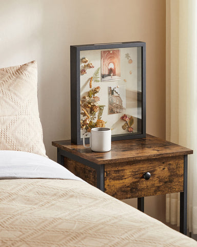 SONGMICS deep 1.5 inch shadow box frame supports layered memories.