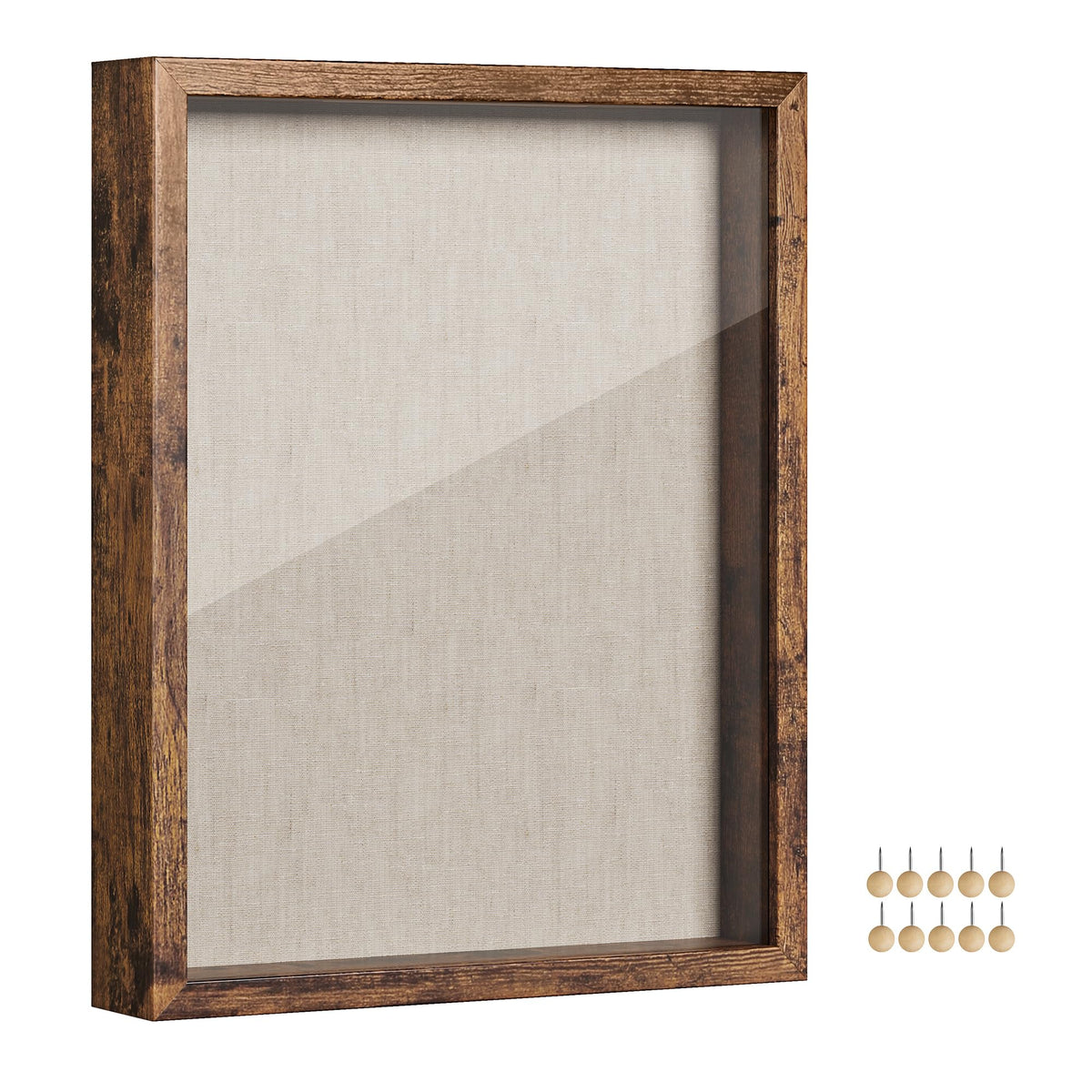 SongMICS 11x14 shadow box frame with glass front for a crisp memory display.