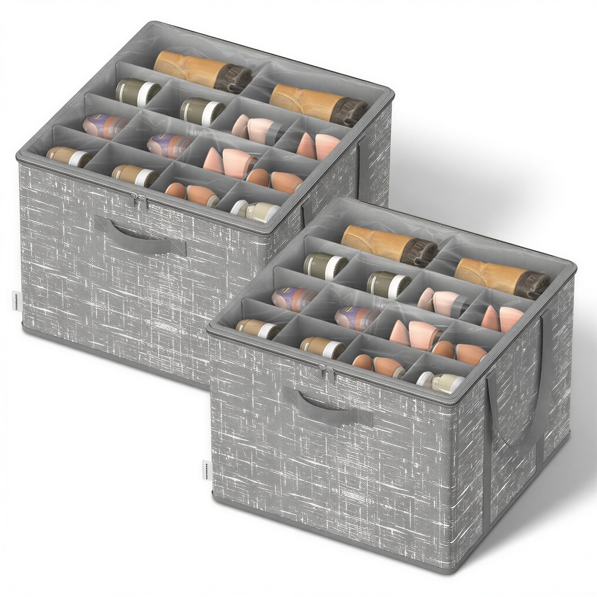 SONGMICS shoe organizer with clear lid keeps shoes visible and dust-free.
