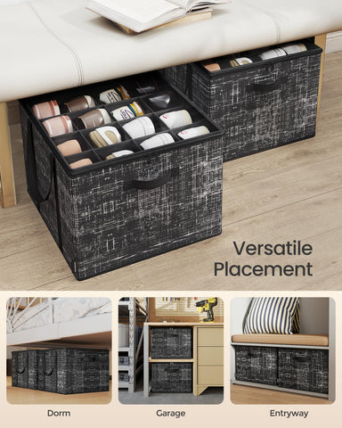 SongMics shoe organizer transparent lid protects shoes from dust and moisture