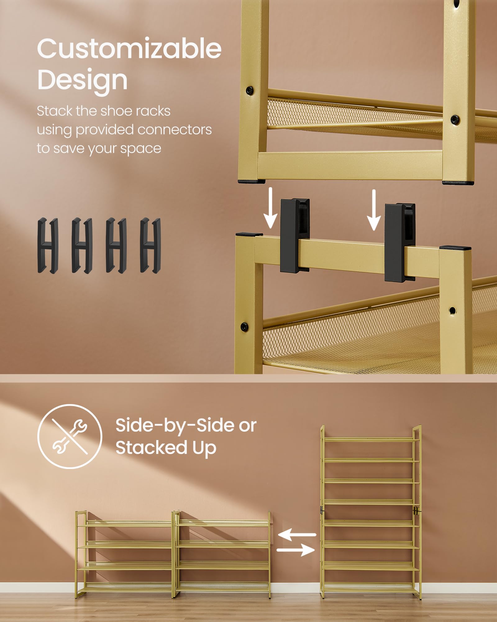 SONGMICS 2-pack configuration demonstrates room-by-room organization and flexibility.