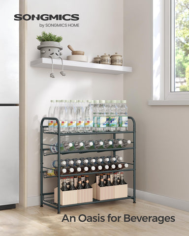 SONGMICS stackable design expands shoe storage in tight spaces.